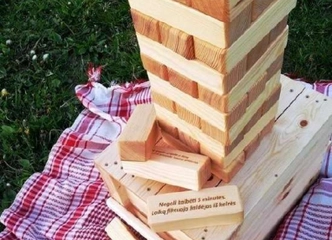 Nustebink draugus didžiule Jenga XXL!