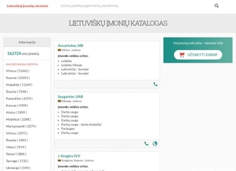 Įmonių rekvizitai greitai ir patogiai