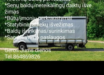 Krovinių pervežimas - nemokamas buitinės technikos išvežimas!