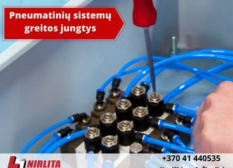 Lengvai jungiamos pneumatinės jungtys – patikimumas ir ilgaamžiškumas!