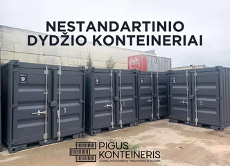 Peržiūrėti skelbimą - Maži konteineriai: 6, 7, 8, 9, 10 pėdų ilgio