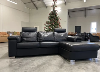 Išskirtinė odinė sofa – natūrali oda ir nugara!