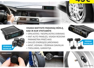 Saugokitės su TPMS – tikslus slėgio matavimas