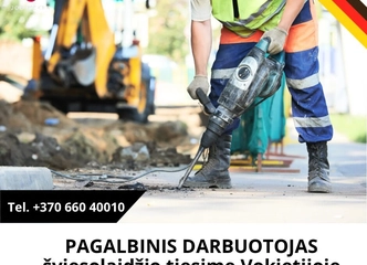 Ieškome pagalbinio darbuotojo | Dirbk telekomunikacijų statyboje Vokietijoje!