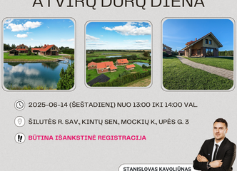 PARDUODAMA SODYBA NUO 91.60 ARŲ ŽEMĖS SKLYPO PRIE UPĖS!