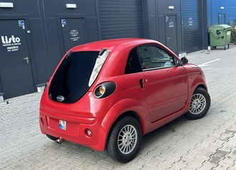 Modernus, tvarkingas Microcar Due 2014m. su LED žibintais ir odinėmis sėdynėmis