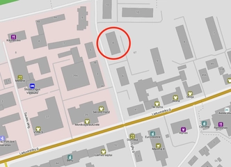 vieno kambario butas Šilutės centre su balkonu ir rūsiu