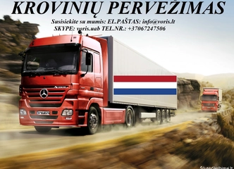 Patikimas krovinių pervežimas į/iš Olandijos