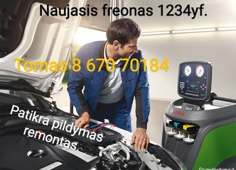 1234yf Freono Pildymas ir Patikra