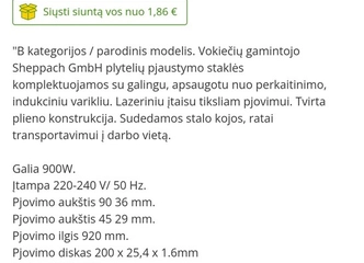 Peržiūrėti skelbimą - Plyteliu pjaustymo staklės