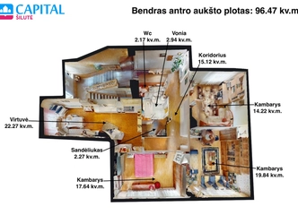 Erdvus kotedžas 215 kv.m su 21 arų sodais