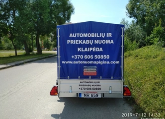Saugokite krovinius nuo lietaus ir purvo
