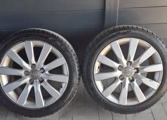R17 padangos 5x112 66.6 – Puikus komplektas už 220 €!
