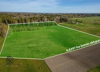 Rami vieta Jomantų k. – puikus 4.6397 ha žemės sklypas