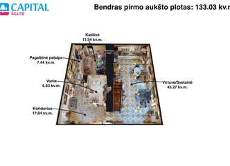 Raudonų plytų sienos ir šildomos grindys