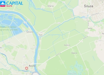 Rusnėje parduodama namo dalis su 28.18 arų žemės