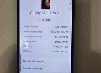 S21 ULTRA 5G 512GB – aukščiausios kokybės smart telefonas su dovanomis