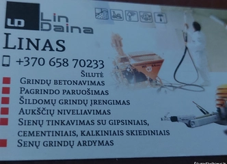 Profesionalus sienų tinkavimas mechanizuotu būdu
