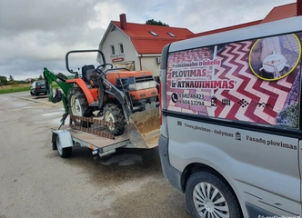 Išsinuomokite tralo platformą su B kategorija