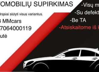 VISŲ TIPŲ AUTOMOBILIAI – SIŪLYKITE BE BAIMĖS