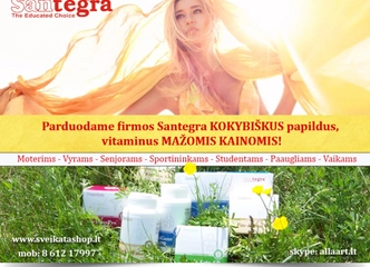 SANTEGRA papildai – natūrali sveikata mažomis kainomis