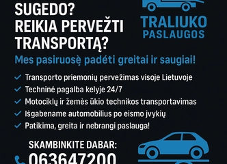 Pasitikėkite „Traliukas 24/7“ – mūsų paslaugos visą parą!