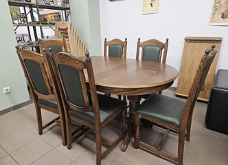 Išsiplėčiantis stalas ir 6 kėdės už 349€ – sutaupyk ir įsikurk patogiai!