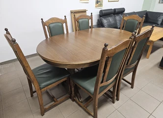 Peržiūrėti skelbimą - Valgomojo stalas su 6 kėdėmis