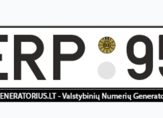 Valstybiniai numeriai su vėliava – puiki dovana